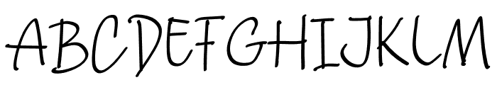 Unpackhand Font UPPERCASE