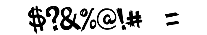 Unruly by dayo Font OTHER CHARS