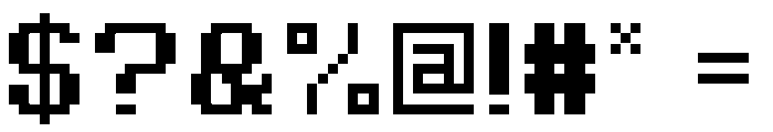Untitled Pixel Font Regular Font OTHER CHARS