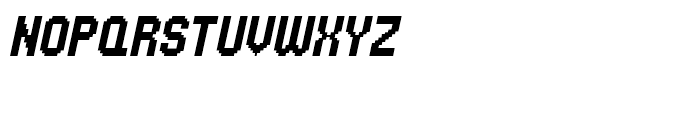 UNDA Bitmap Italic Font UPPERCASE