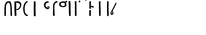 Undersong Half 1 Font LOWERCASE