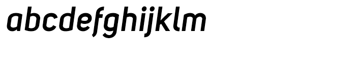 Uni Sans Semibold Italic Font LOWERCASE
