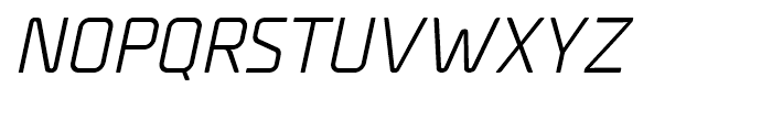 Unicod Sans Light Italic Font UPPERCASE