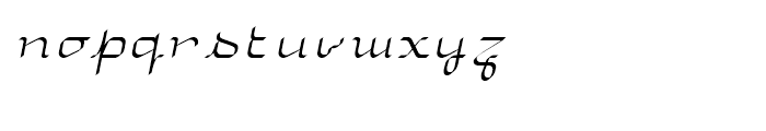 Uniglow Fifty Cursive Font LOWERCASE