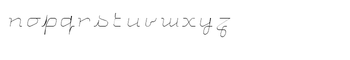 Uniglow Ten Cursive Font LOWERCASE