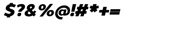 Uniman Heavy Italic Font OTHER CHARS