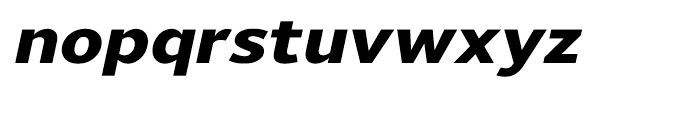 Uniman Heavy Italic Font LOWERCASE