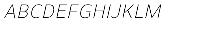 Uniman Light Italic Font UPPERCASE