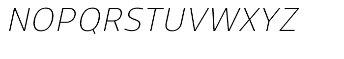 Uniman Light Italic Font UPPERCASE