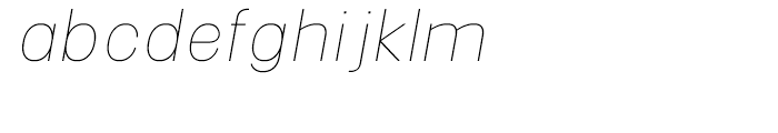 Uninsta Light Italic Font LOWERCASE