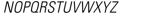 Univers 47 Light Condensed Oblique Font UPPERCASE