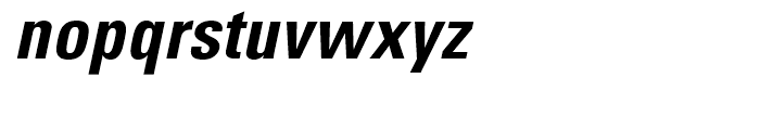 Univers Condensed Bold Oblique Font LOWERCASE