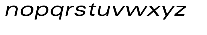 Univers Extended Oblique Font LOWERCASE