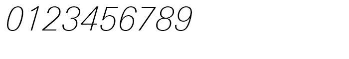 Univers Next 231 Basic Thin Italic Font OTHER CHARS