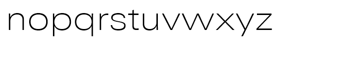 Univers Next 240 Extended Thin Font LOWERCASE