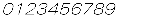 Univers Next 241 Extended Thin Italic Font OTHER CHARS