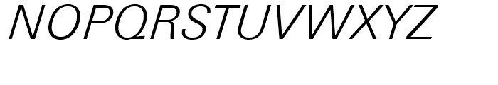 Univers Next 331 Basic Light Italic Font UPPERCASE