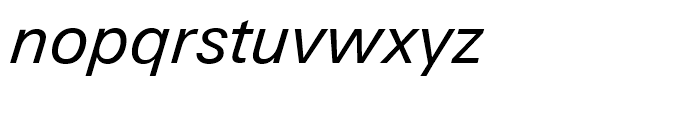 Univers Next 431 Basic Italic Font LOWERCASE