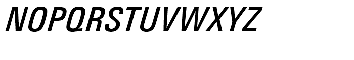 Univers Next 521 Condensed Medium Italic Font UPPERCASE