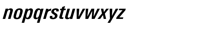 Univers Next 621 Condensed Bold Italic Font LOWERCASE