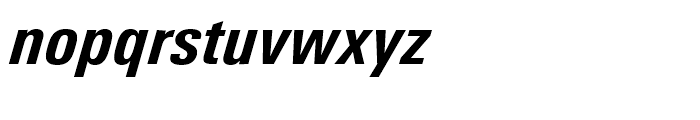 Univers Next 721 Condensed Heavy Italic Font LOWERCASE