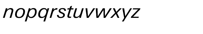 Univers Next Cyrillic 431 Italic Font LOWERCASE