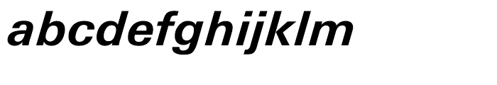 Univers Next Cyrillic 631 Bold Italic Font LOWERCASE