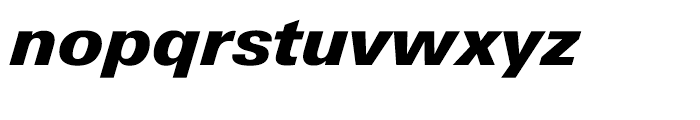 Univers Next Cyrillic 831 Black Italic Font LOWERCASE