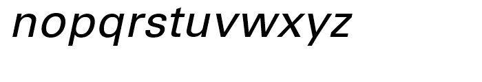 Univers Oblique Font LOWERCASE