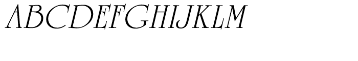 University Roman Italic Font UPPERCASE