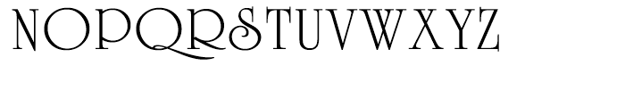 University Roman Regular Font UPPERCASE