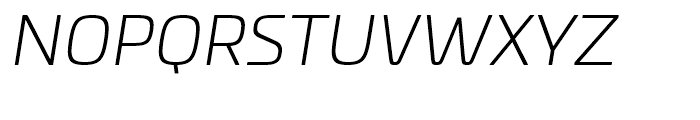 Univia Pro Light Italic Font UPPERCASE