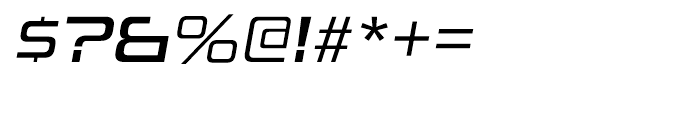 Uniwars Regular Italic Font OTHER CHARS