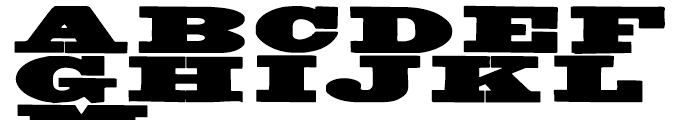 Untitled Wood Type Wide Font UPPERCASE
