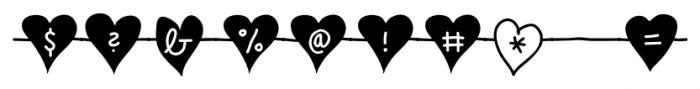 Unchain My Heart Chained Font OTHER CHARS