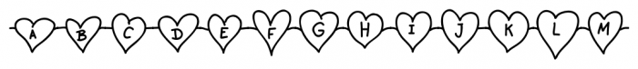 Unchain My Heart Chained Font UPPERCASE