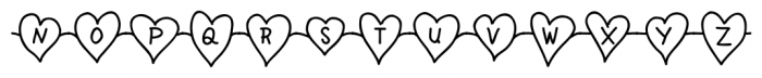 Unchain My Heart Chained Font UPPERCASE