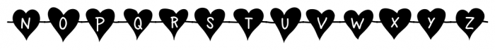 Unchain My Heart Chained Font LOWERCASE