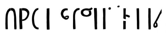Undersong Half 1 Font LOWERCASE