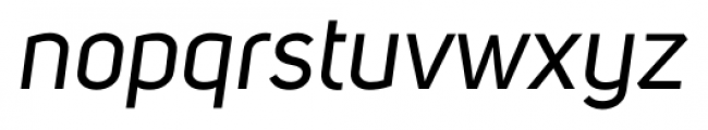 Uni Sans Italic Font LOWERCASE