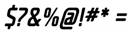 Unicod Sans Condensed Medium Italic Font OTHER CHARS