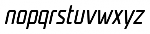 Unicod Sans Condensed Regular Italic Font LOWERCASE