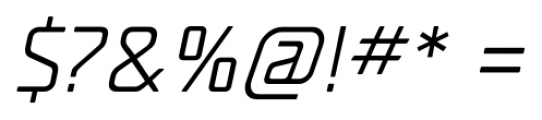 Unicod Sans Light Italic Font OTHER CHARS