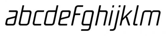 Unicod Sans Light Italic Font LOWERCASE