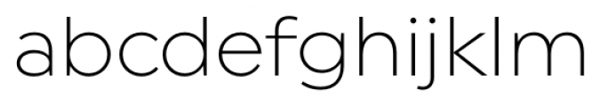 Uniform Light Font LOWERCASE