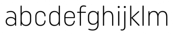 Uniform Rounded Condensed Light Font LOWERCASE