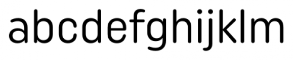 Uniform Rounded Condensed Regular Font LOWERCASE