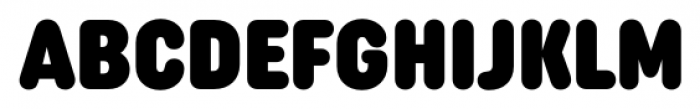 Uniform Rounded Condensed Ultra Font UPPERCASE