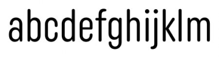 Uniform Rounded Extra Condensed Regular Font LOWERCASE