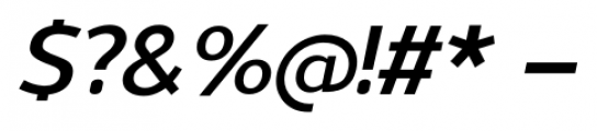 Uniman DemiBold Italic Font OTHER CHARS